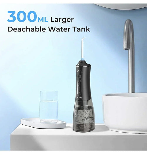 Cordless Rechargeable Water Dental Flosser Oral Irrigator with 5 Modes & 5 Tips