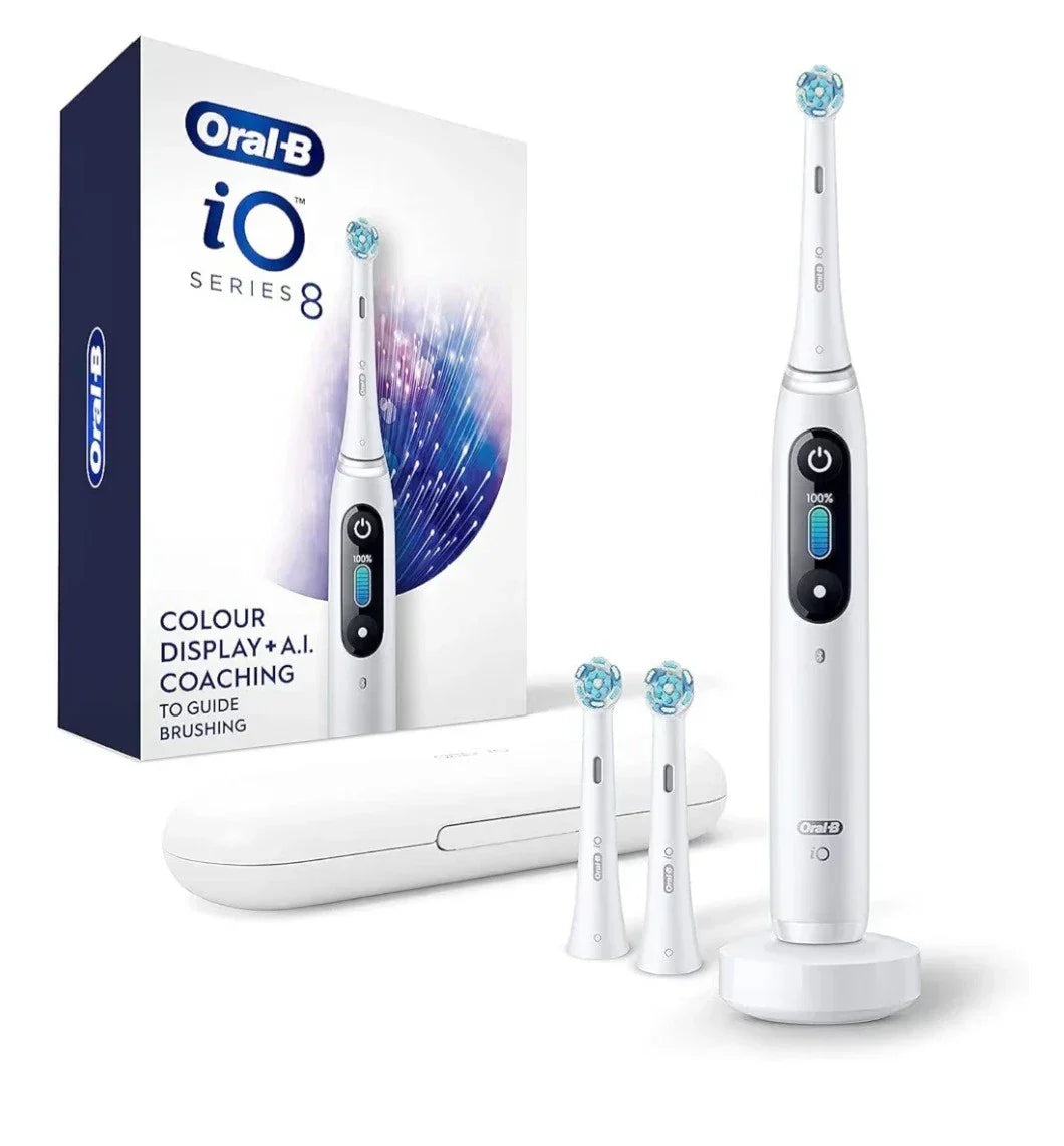 Series 8 Electric Toothbrush with 2 Replacement Brush Heads and Travel